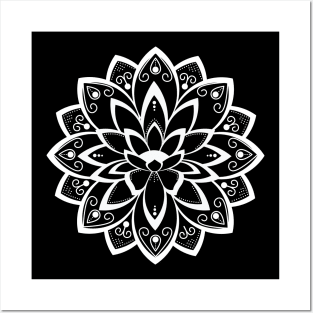 Lotus Mandala Peace Posters and Art